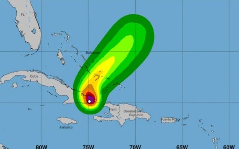 Huracán Oscar pasa a tormenta tropical y su avance por Cuba