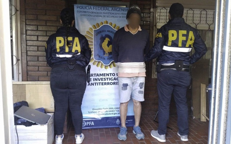 Capturado en Argentina hombre por amenazas de bomba e intimidación pública al presidente Javier Milei