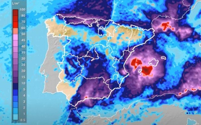 España activa alerta roja por la llegada de una nueva Dana