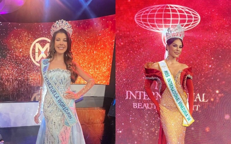 Venezuela tiene dos nuevas soberanas de la belleza: Miss Venezuela World,  Valeria Cannavo y Miss International Venezuela, Alessandra Guillén