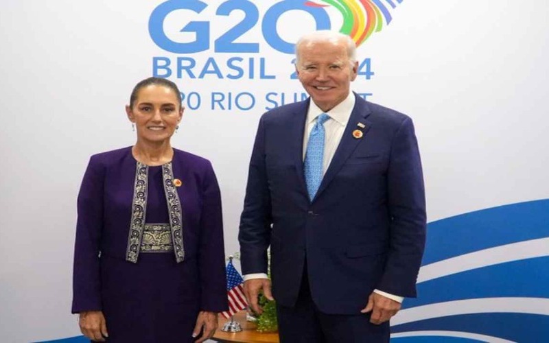 Joe Biden y Claudia Sheinbaum se reunieron por primera vez y hablaron de seguridad y migración
